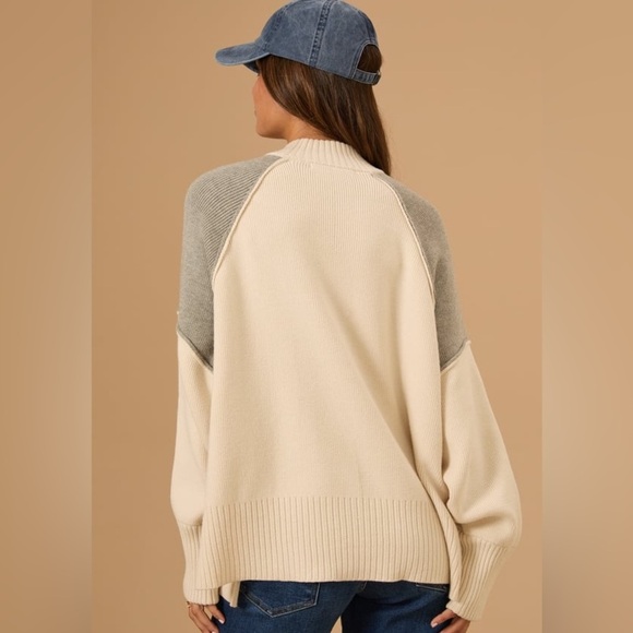 NWT Tessa Colorblock Oversized Sweater by Altar’d State - Picture 4 of 10
